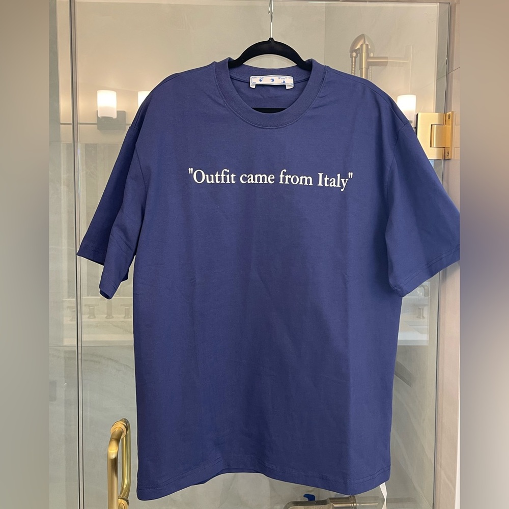 Off White “ Outfit Came from Italy “ t shirt in XL.. runs big